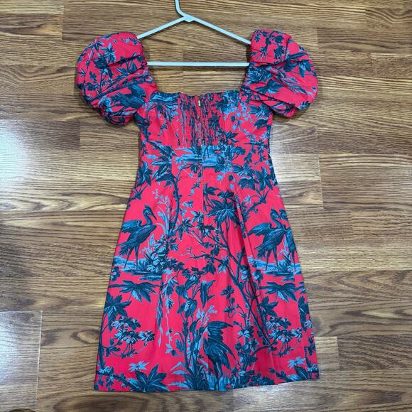 CARA CARA Flirty GIGI MINI SUN DRESS IN PINK HERON WATERMELON SZ XXS - Picture 9 of 10